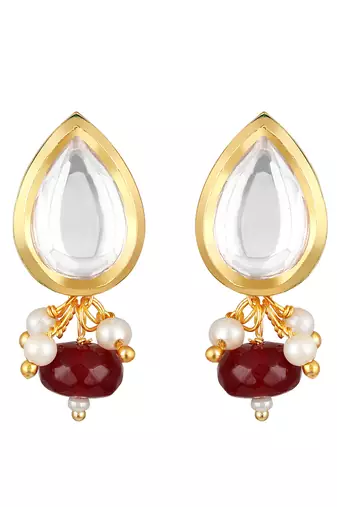 Kundan polki multicolor Necklace Set with Earrings