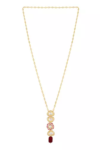 Golden kundan polki Necklace