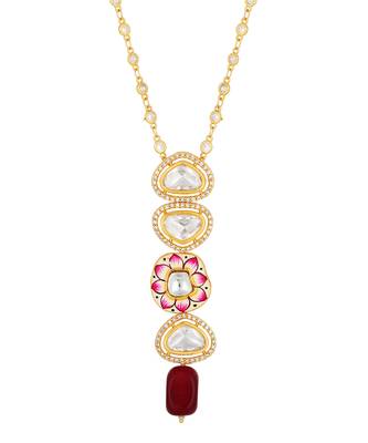 Golden kundan polki Necklace 3
