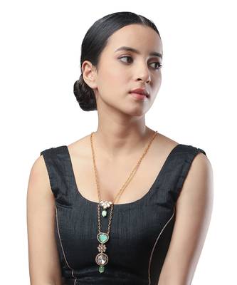 Gold polished brasss Necklace 1
