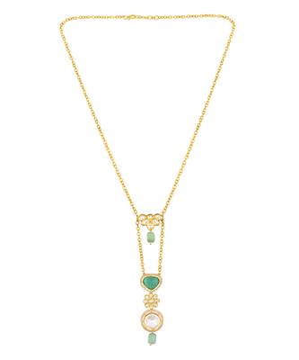 Gold polished brasss Necklace 2