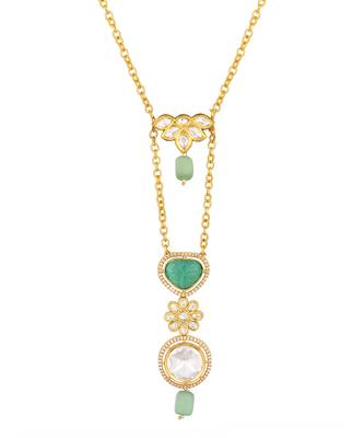 Gold polished brasss Necklace 3