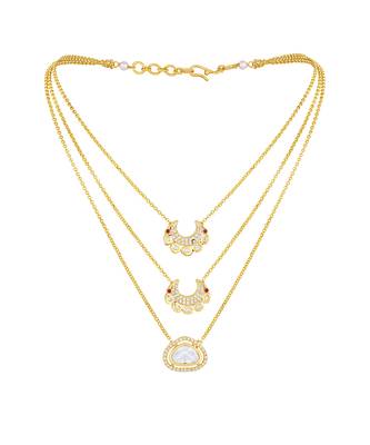 Gold polished brasss Necklace 2