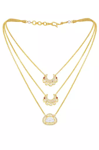 Gold polished brasss Necklace