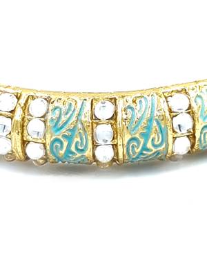 Firozi colour Gold-Plated Handcrafted Bangles BG_G32_F_120 3