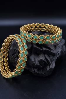 bangles for Women Stylish Traditional Casual Party Green Color Bangles for Women and Girls BG_G36_G_130