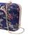DARK BLUE WOMEN SILK SATIN FABRIC HAND CLUTCH CUM SLING BAG