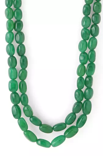 Green Beaded Necklace For Men