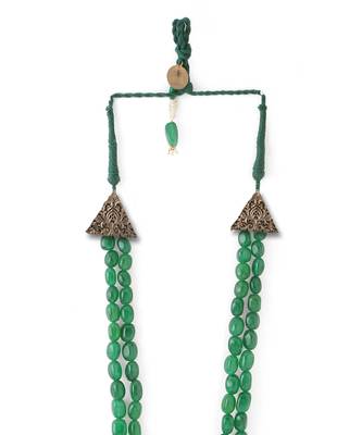 Green Beaded Necklace For Men 4