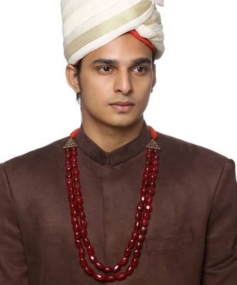 Red Beaded Necklace For Men 4
