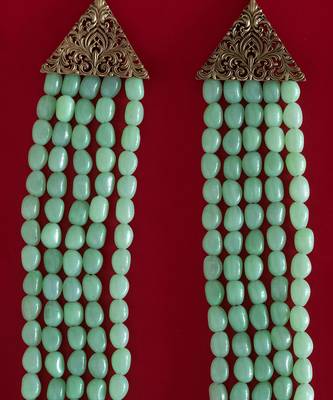 Green Beaded Necklace For Men 2