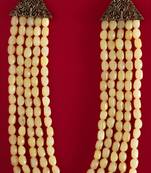 Yellow Beaded Necklace For Men