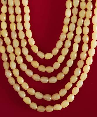 Yellow Beaded Necklace For Men 3