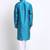 Kraft India Men Blue Silk Jacquard Sequence Kurta Only