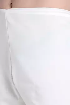 Men White Cotton Solid Pathani and Salwar Set