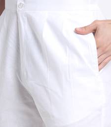 Men Mehndi Cotton Sequence Kurta and Trouser Set