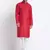Men Maroon Cotton Sequence Kurta and Trouser Set