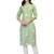 Green embroidered cotton salwar