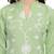 Green embroidered cotton salwar