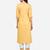 Yellow embroidered cotton salwar
