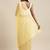 SAREE MALL Women's Organza Yellow Solid Celebrity Saree With Blouse Piece