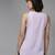 Purple printed georgette party-tops