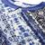 Blue printed georgette party-tops