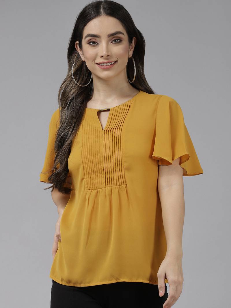 yellow party tops