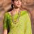 SAREE MALL Women's Chiffon Lemon Yellow Printed Designer Saree With Blouse Piece