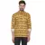Yellow printed cotton men-kurtas