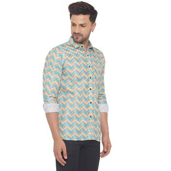 Blue printed cotton men-kurtas 2