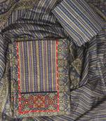 Blue printed cotton salwar