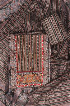Black printed cotton salwar
