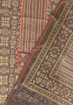 Brown printed cotton salwar 3