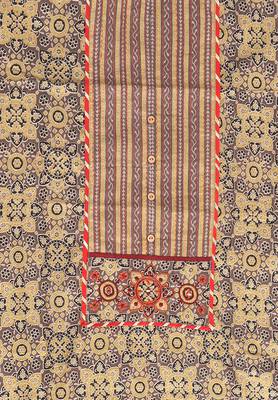 Brown printed cotton salwar 4
