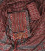 Red printed cotton salwar