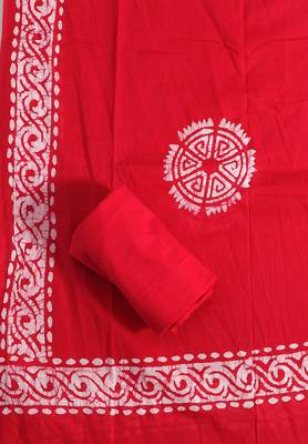 Red printed cotton salwar 2