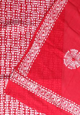 Red printed cotton salwar 3