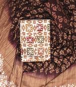 White printed cotton salwar