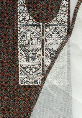 Black printed cotton salwar 3