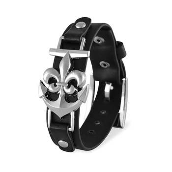Black Anchor Bracelet for Men 2