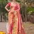 Pink Woven Paithani Silk Blend Saree With Blouse