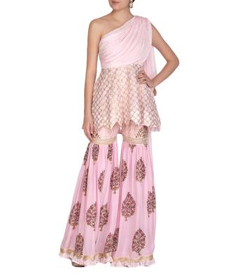 Pink Sharara Set 2