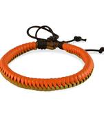 Colourful Yellow Leather Bracelet for Men