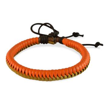 Colourful Yellow Leather Bracelet for Men 2