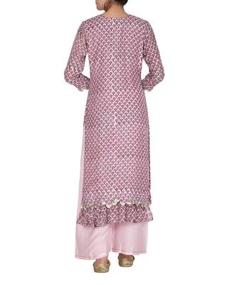 Purple Scallop Kurta Set 6