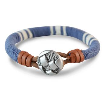 Light Blue Thread Bracelet for Men 1