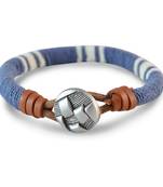 Light Blue Thread Bracelet for Men