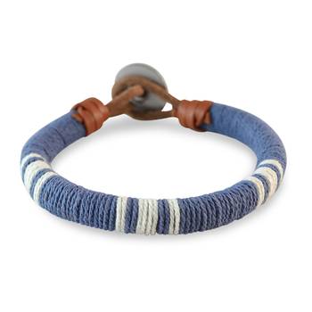 Light Blue Thread Bracelet for Men 3