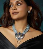 Royal Blue Necklace Set